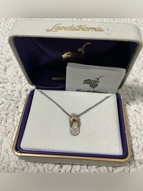 Black Hills Gold Flip Flop 925 12K Necklace